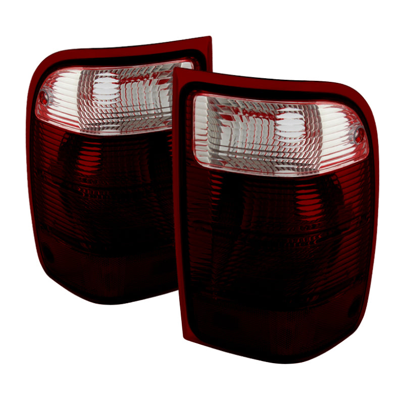 Xtune Ford Ranger 2001-2011 OEM Style Tail Lights Red Smoked ALT-JH-FR01-OE-RSM SPYDER