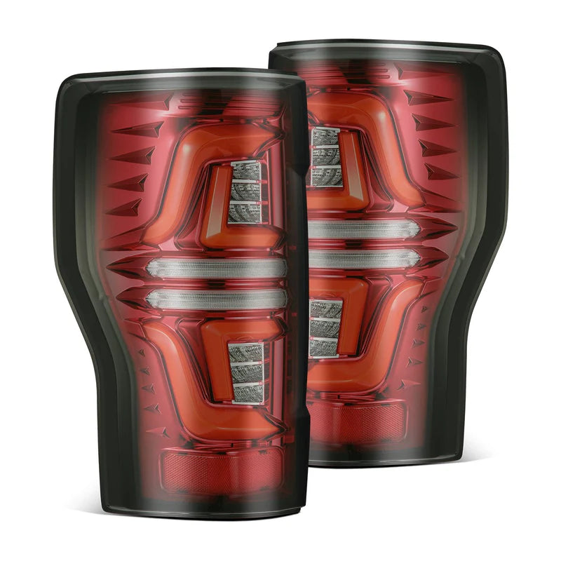 AlphaRex 657020 17-19 Ford F250 Super Duty PRO-Series LED Tail Lights Red Smoke (w/o Blind Spot Sensor)