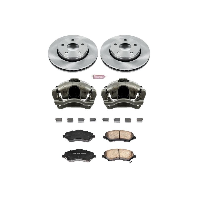 Power Stop 07-17 Jeep Wrangler Front Autospecialty Brake Kit w/Calipers PowerStop