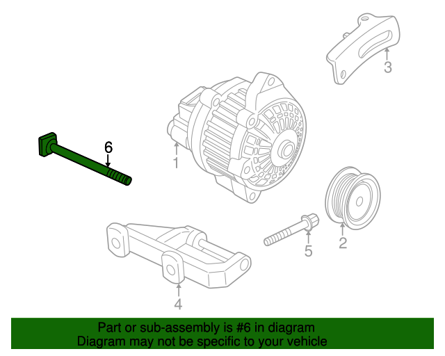 OEM HONDA ALTERNATOR BOLT CIVIC DEL SOL CRX CRV INTEGRA D16 B16 B18 B20