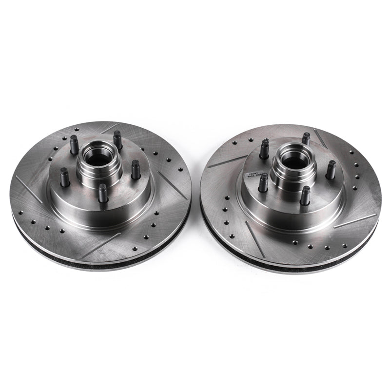 Power Stop 95-01 Ford Explorer Front Evolution Drilled & Slotted Rotors - Pair PowerStop