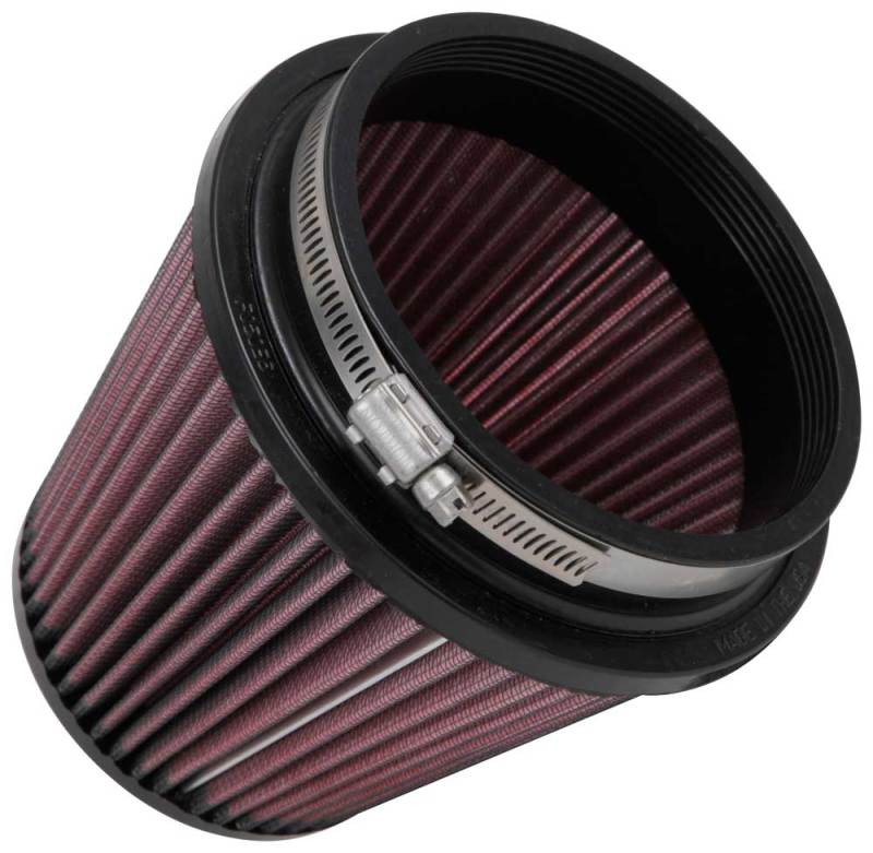 K&N Filter Universal Rubber Filter 5in Flange 6.5in Base 4.5in Top 5.5in Height K&N Engineering