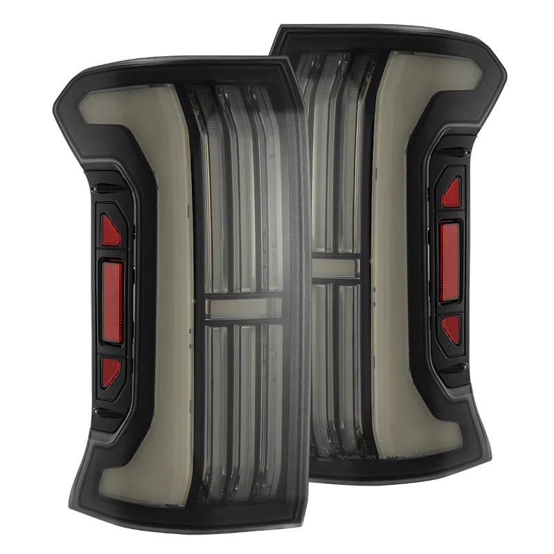 AlphaRex 24-25 Toyota Tacoma NOVA-Series LED Prismatic Tail Lights - Alpha-Black