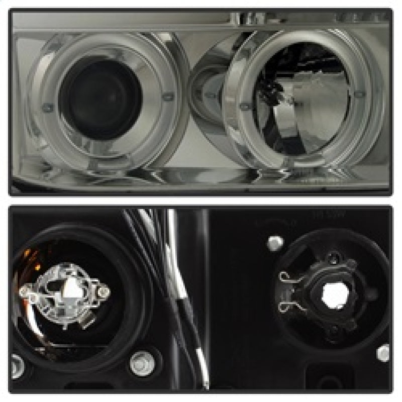 Spyder Toyota Tundra 07-13 Projector Headlights LED Halo LED Smke PRO-YD-TTU07-HL-SM SPYDER