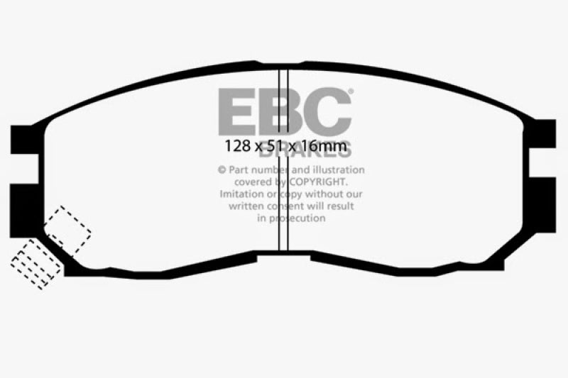 EBC YellowStuff Front Brake Pads - DP4830R EBC