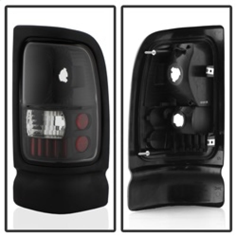 Xtune Dodge Ram 1500/2500/3500 94-01 Euro Style Tail Lights Black ALT-ON-DRAM94-BK SPYDER