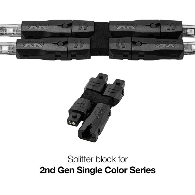 XKGlow 2nd Gen 2 pin Splitter for LED Single Color Series - Part XK-2P-SPLIT