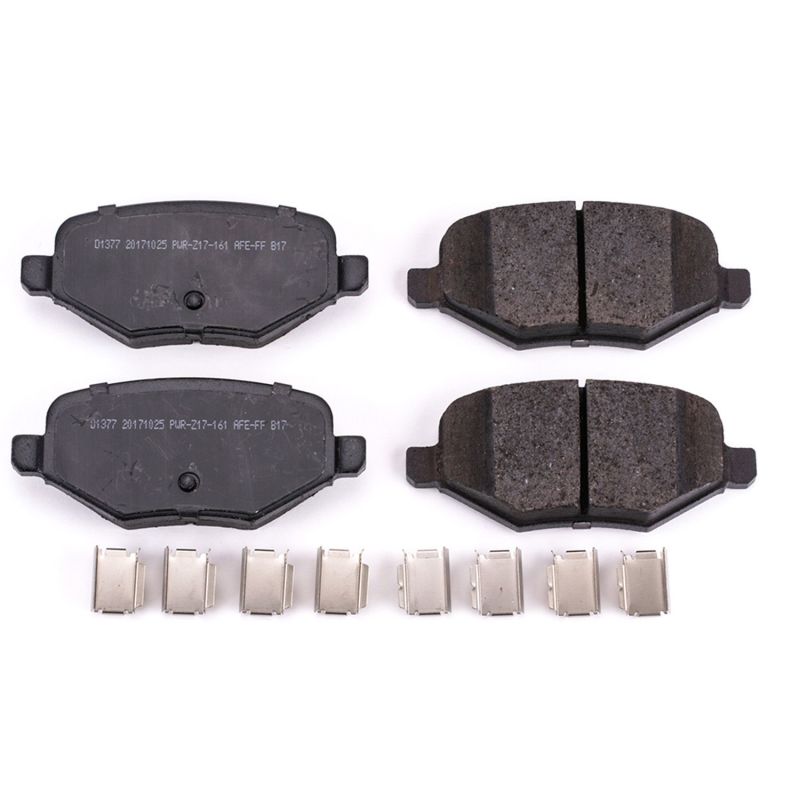 Power Stop 11-13 Ford Edge Rear Z17 Evolution Ceramic Brake Pads w/Hardware PowerStop