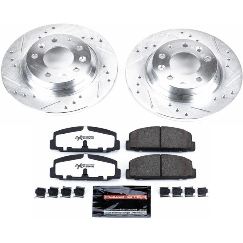 Power Stop 03-05 Mazda 6 Rear Z26 Street Warrior Brake Kit PowerStop