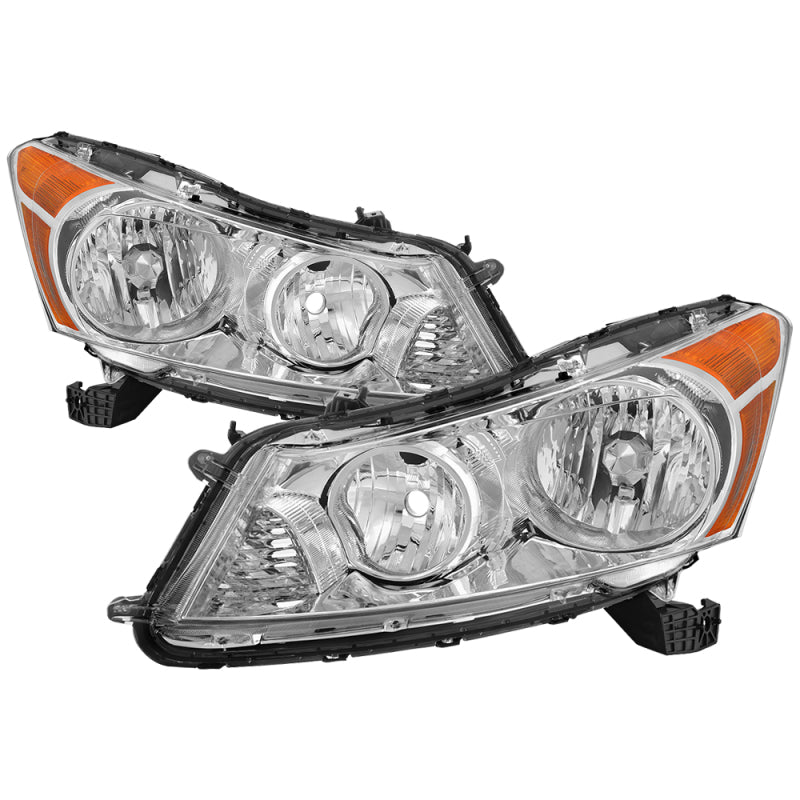 xTune Honda Accord 0-12 Sedan Only OEM Style Headlight - OEM Chrome HD-JH-HA08-4D-C SPYDER
