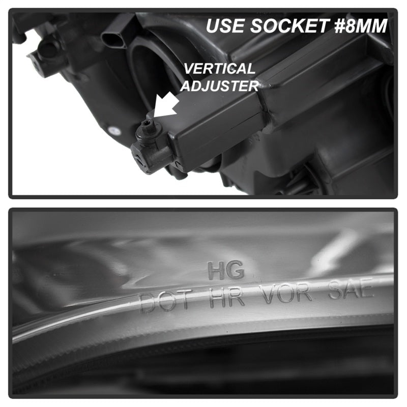 xTune 11-17 Dodge Grand Caravan OEM Style Headlights - Chrome (HD-JH-CHRTC08-AM-C) SPYDER