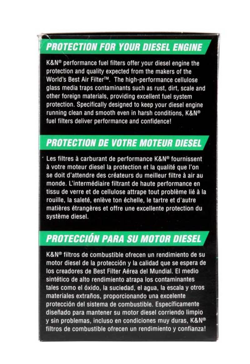 K&N Cellulose Media Fuel Filter 3.5in OD x 6.281in L K&N Engineering