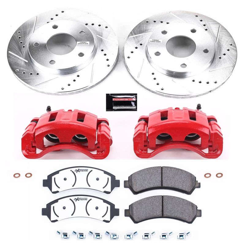 Power Stop 97-05 Chevrolet Blazer Front Z36 Truck & Tow Brake Kit w/Calipers PowerStop