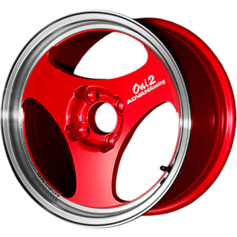 ADVAN Racing ONI2 15x8 +30 4x100 Wheel - Machining & Racing Candy Red - YAY5G30ACR