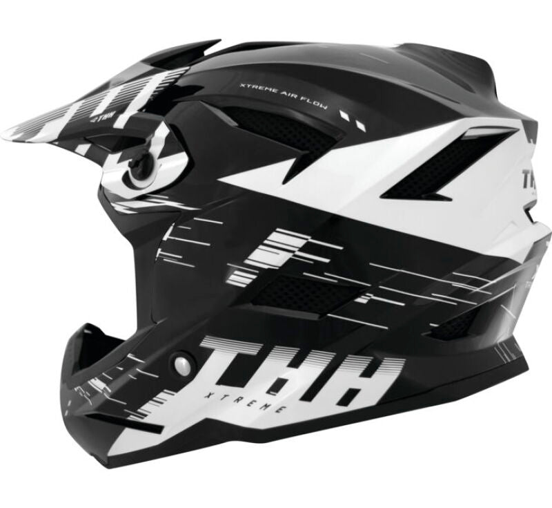 THH Helmets T-42 Bmx Xtreme Mt Blkwht Ysm
