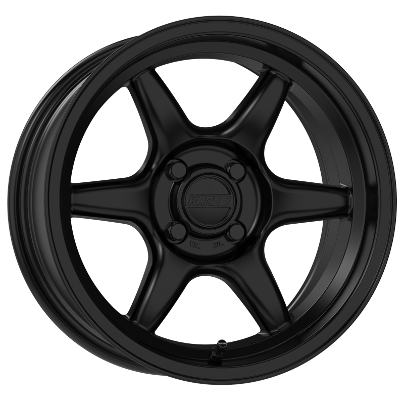 Kansei K11S Tandem 15x8in / 4x100 BP / 0mm Offset / 73.1mm Bore - Satin Black