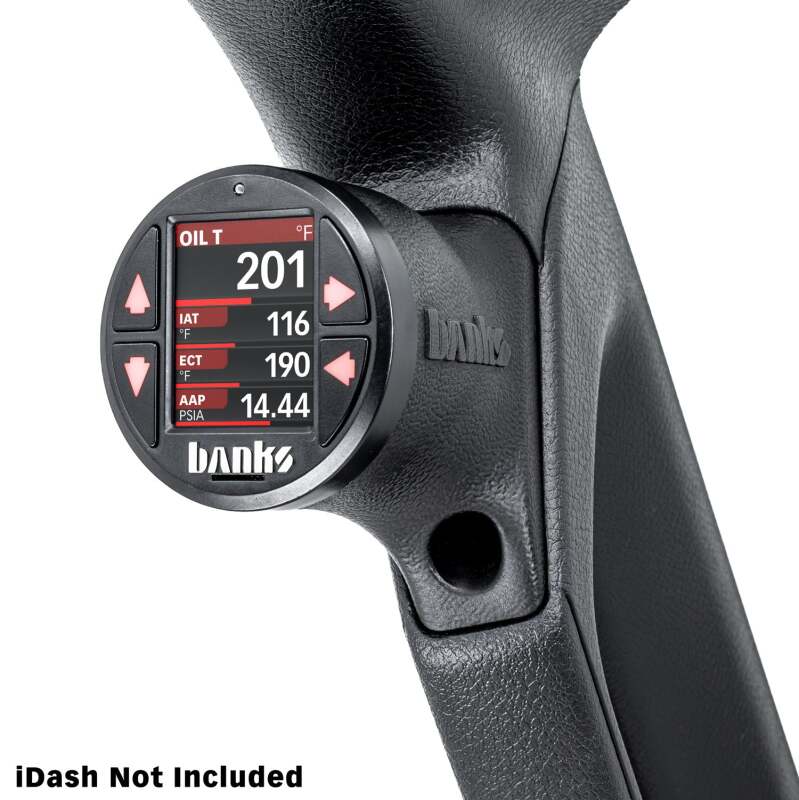 Banks Power 18-23 Jeep Wrangler/Gladiator - iDash Stealth Single Gauge Pod Kit Banks Power