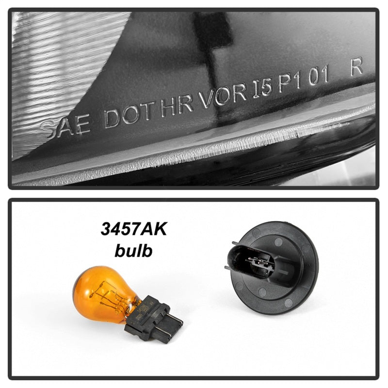 xTune 10-13 Chevrolet Camaro OEM Style Halogen Headlights - Black (HD-JH-CCAM10-OE-BK) SPYDER