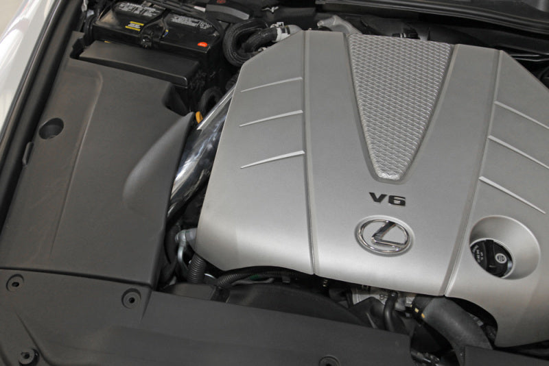 Spectre 06-12 Lexus IS250/IS350 V6-2.5/3.5L F/I Air Intake Kit - Polished w/Red Filter Spectre