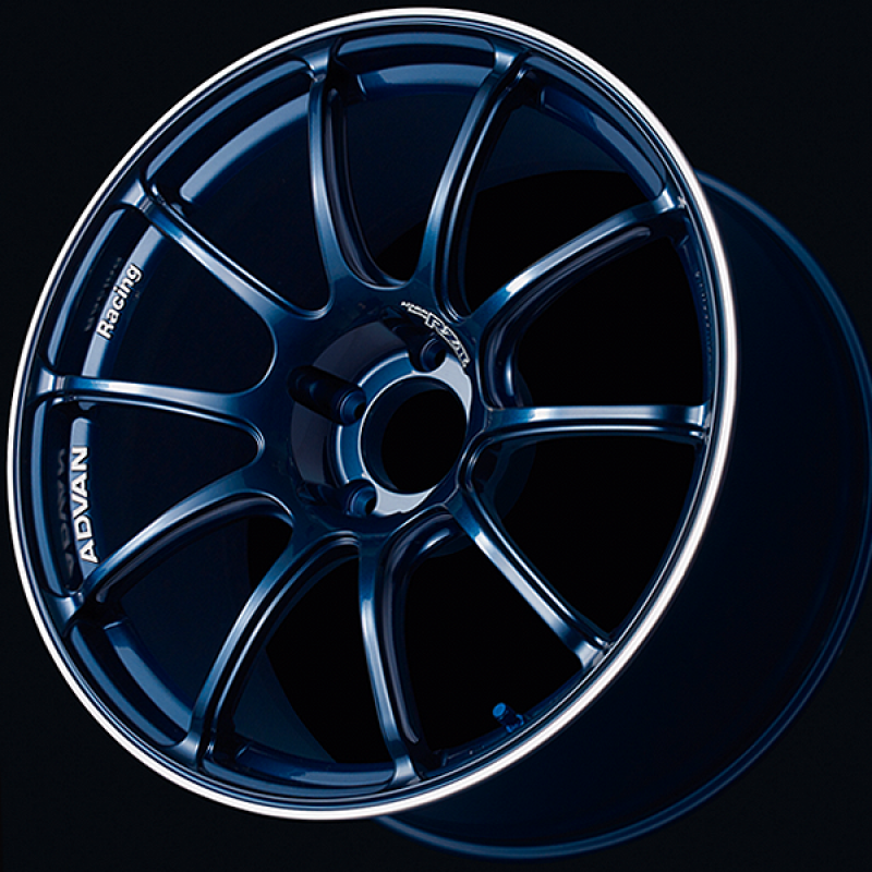 Advan RZII 19x9.0 / +50 Offset / 5-100 / 63mm Bore / Racing Indigo Blue & Ring