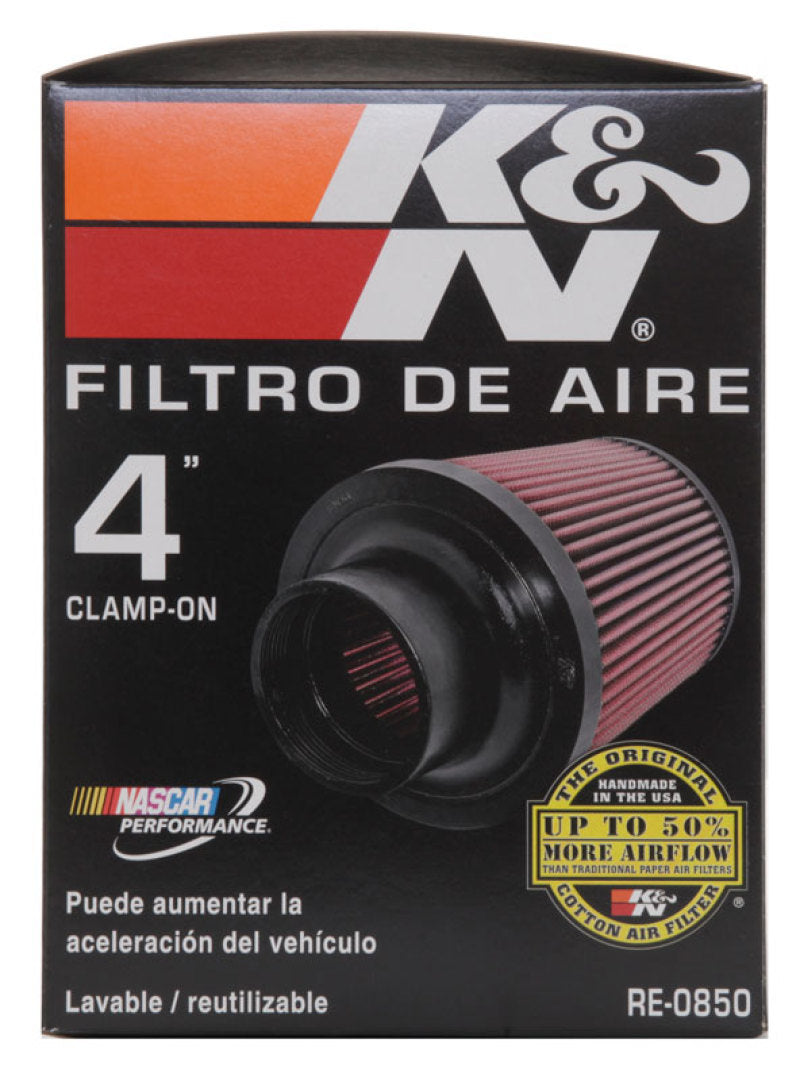 K&N Universal Air Filter (4in. Flange / 6in. Base OD / 4-5/8in. Top OD / 6in. Height) K&N Engineering