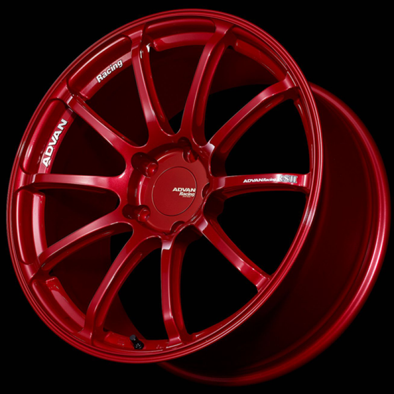 ADVAN Racing RSII 19x8.5 +52 5x130 Wheel - Racing Red - YAP9H52PRR