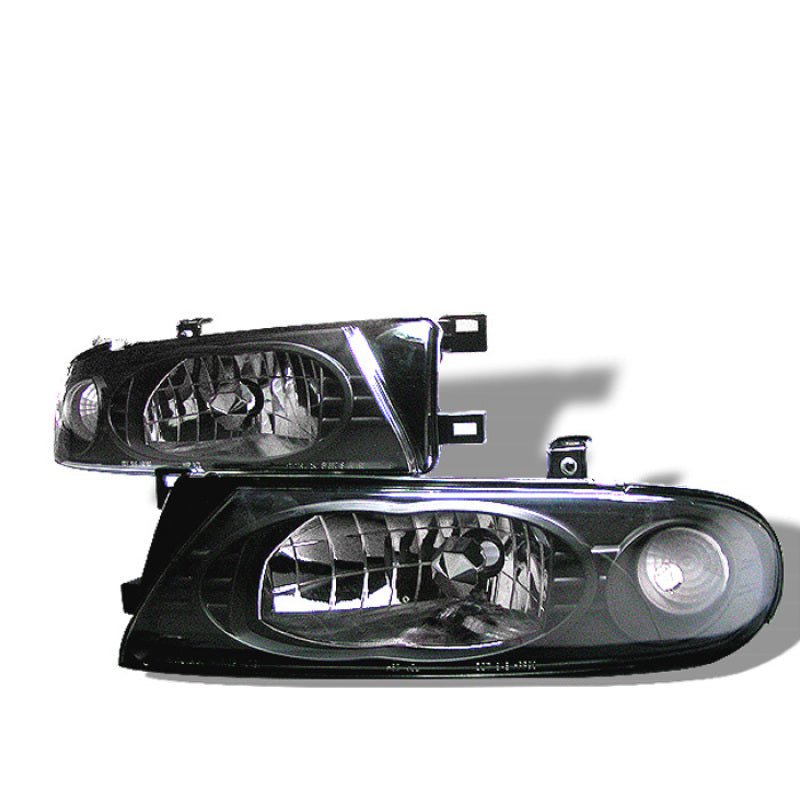 Spyder Nissan Altima 93-97 Crystal Headlights Black HD-YD-NA93-BK SPYDER