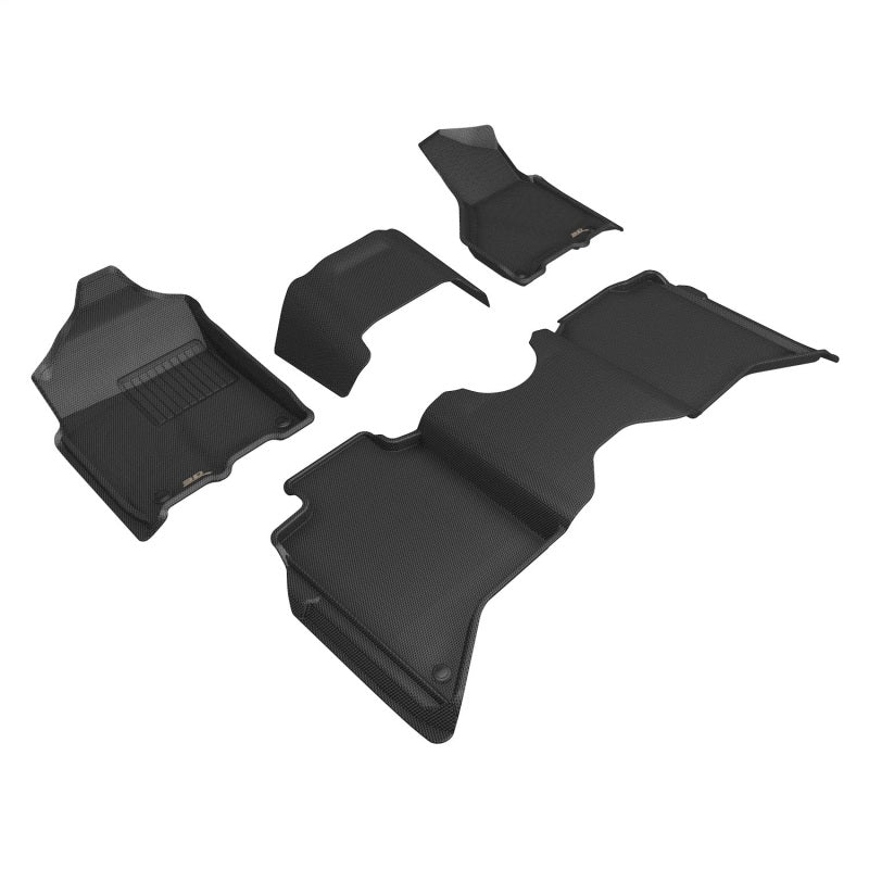 3D MAXpider KAGU 1st & 2nd Row Floor Mats for 2019-2026 Dodge Ram 2500 Crew Cab - L1DG03601509