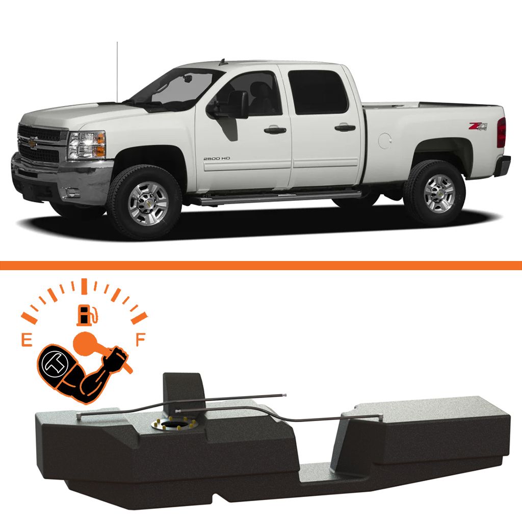 Titan 2001-2010 GM Crew Cab, Short Bed Duramax Diesel Fuel Tank (7010201)
