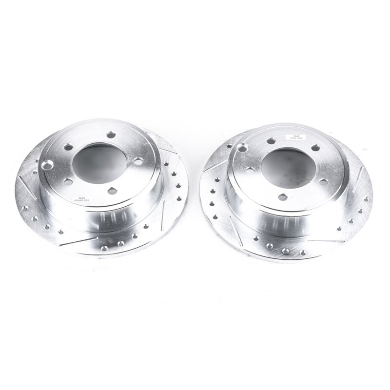Power Stop 11-14 Chrysler 200 Rear Evolution Drilled & Slotted Rotors - Pair PowerStop