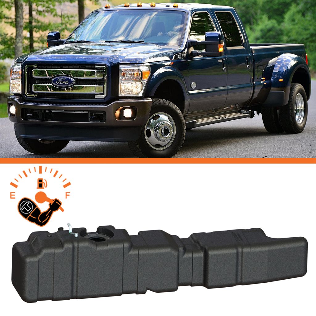 Titan Fuel Tanks XXL Mid-Ship Fuel Tank for 2011–2016 Ford F-250/F-350/F-450 Crew Cab Long Bed – 7020311