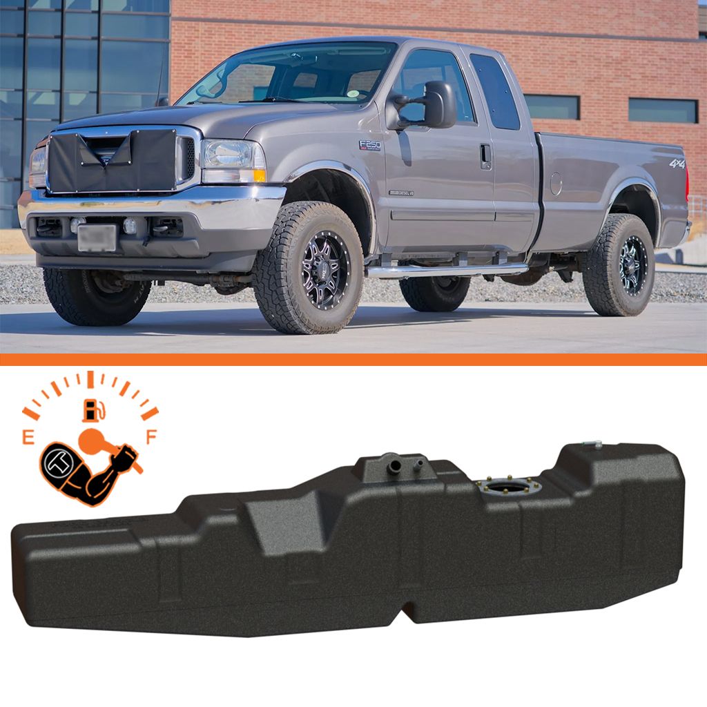 Titan Fuel Tanks XXL Mid-Ship Fuel Tank for 1999–2007 Ford F-250/F-350/F-450 Crew & Extended Cab Long Bed – 7020599