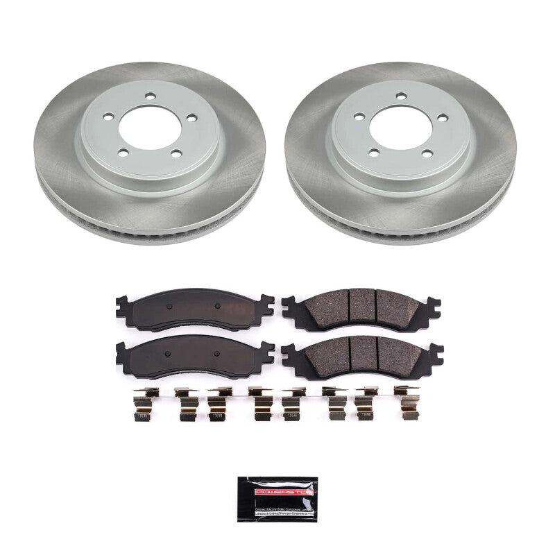 Power Stop 06-10 Mercury Mountaineer Front Semi-Coated Rotor Kit PowerStop