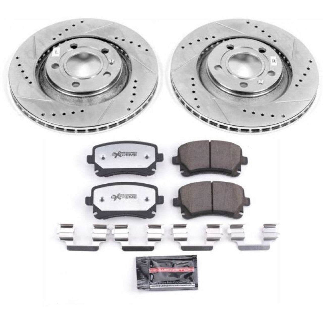 Power Stop 04-09 Audi S4 Front & Rear Z23 Evolution Sport Coated Brake Kit