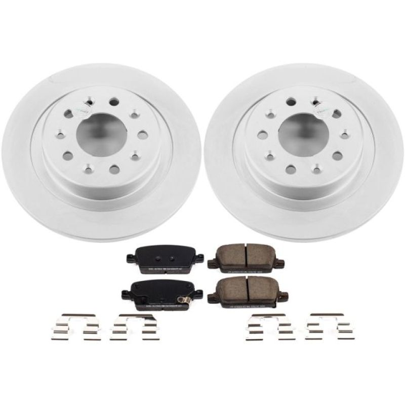 Power Stop 16-18 Chevrolet Malibu Rear Z17 Evolution Geomet Coated Brake Kit PowerStop