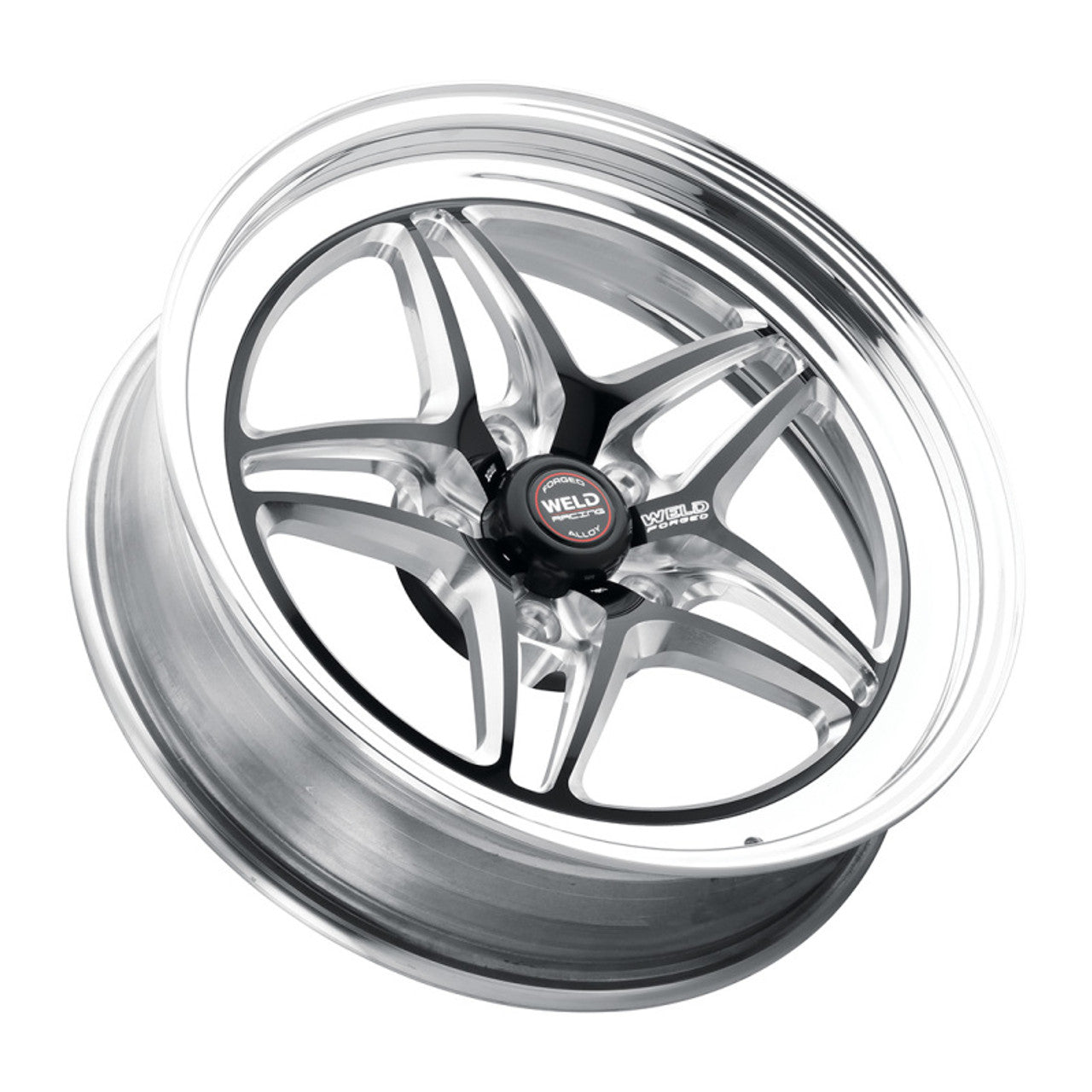 Weld RT-S S80 15x10 / 5x115 BP / 6.5in BS Black Wheel - Non-Beadlock