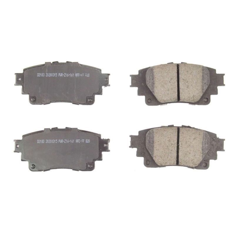 Power Stop 2019 Toyota Corolla Rear Z16 Evolution Ceramic Brake Pads PowerStop