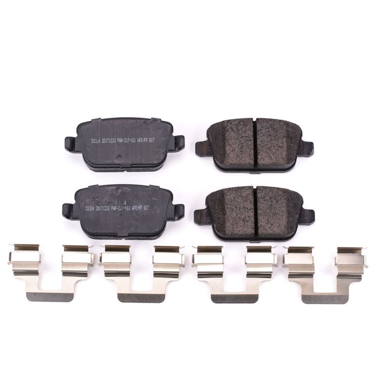 Power Stop 08-12 Land Rover LR2 Rear Z17 Evolution Ceramic Brake Pads w/Hardware PowerStop