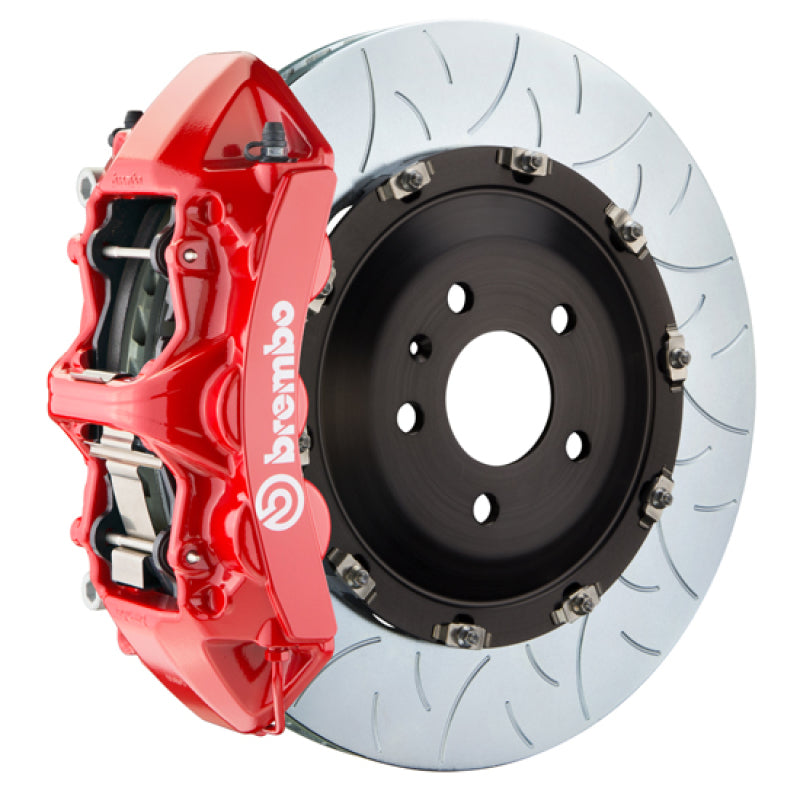 Brembo 03-09 Range Rover Front GT BBK 6 Piston Cast 405x34 2pc Rotor Slotted Type-3-Red Brembo