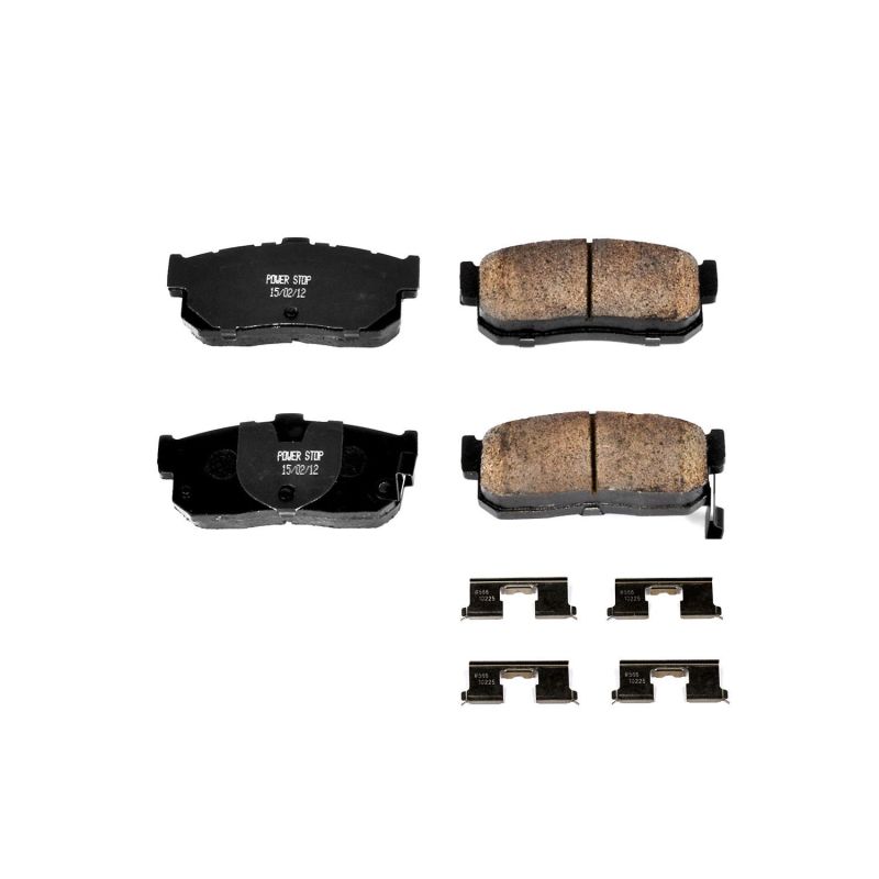 Power Stop 91-96 Infiniti G20 Rear Z17 Evolution Ceramic Brake Pads w/Hardware PowerStop