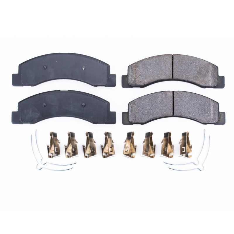 Power Stop 00-05 Ford Excursion Front Z17 Evolution Ceramic Brake Pads w/Hardware PowerStop