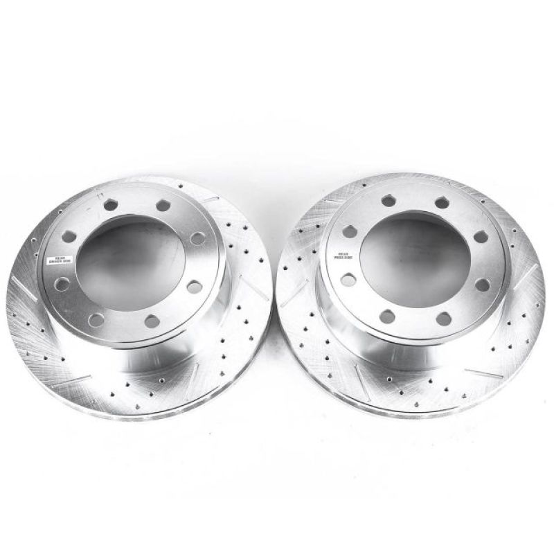 Power Stop 2007 Ford E-150 Rear Evolution Drilled & Slotted Rotors - Pair PowerStop