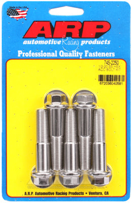 ARP 1/2-20 in. Thread, 2.25 in Stainless Steel 300 Bolts - Set of 5
