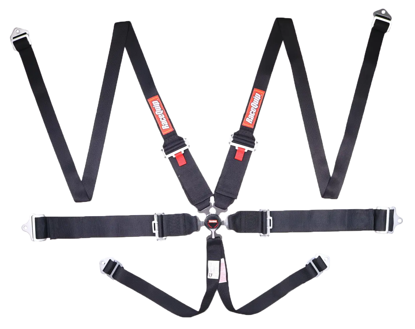 RaceQuip Black SFI CAMLOCK 6pt PD Lap HNR Seat Belt Racequip