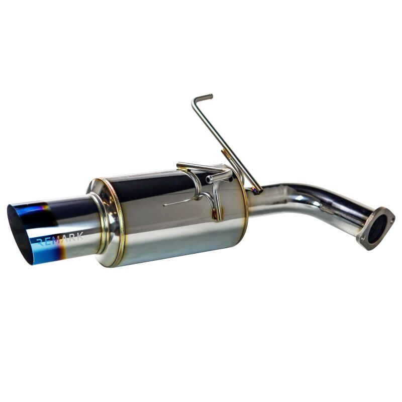 REMARK 2022+ Subaru WRX (VB) Catback Exhaust - Dual R1 Spec Burnt Stainless (Resonated) Remark