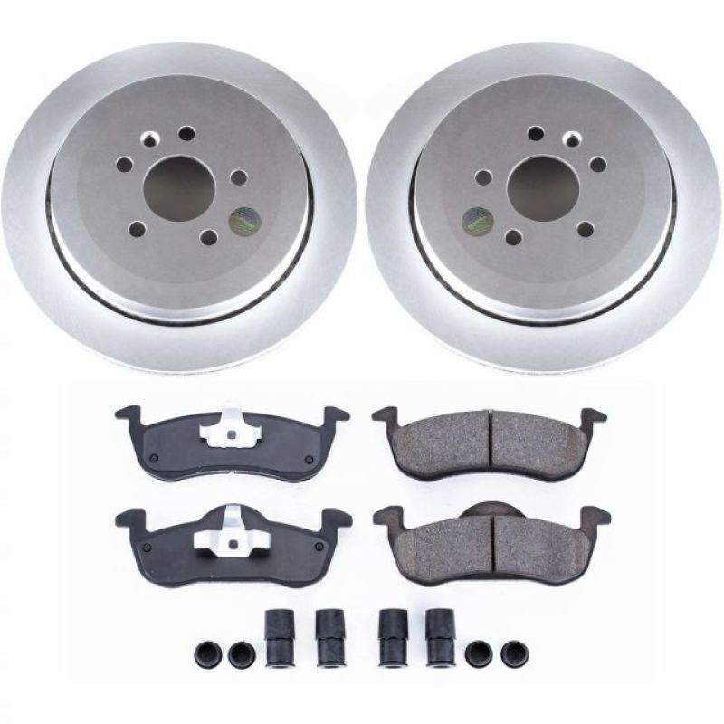 Power Stop 13-18 Lincoln MKT Rear Z17 Evolution Geomet Coated Brake Kit PowerStop