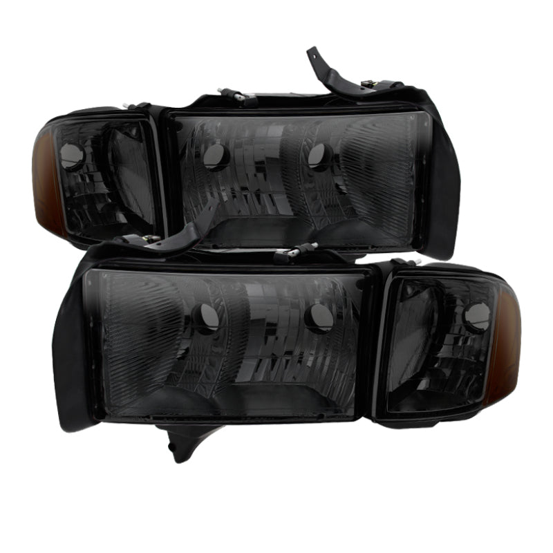 Xtune Dodge Ram Sport Model Only 1999-2002 OEM Headlights Smoked HD-JH-DR99-SP-SM SPYDER