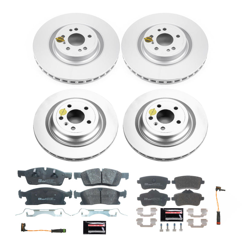 Power Stop 2015 Mercedes-Benz ML400 Front & Rear Eurostop Brake Kit PowerStop