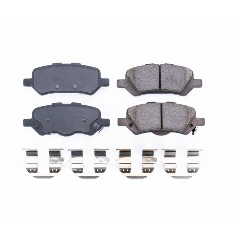 Power Stop 09-16 Toyota Venza Rear Z17 Evolution Ceramic Brake Pads w/Hardware PowerStop