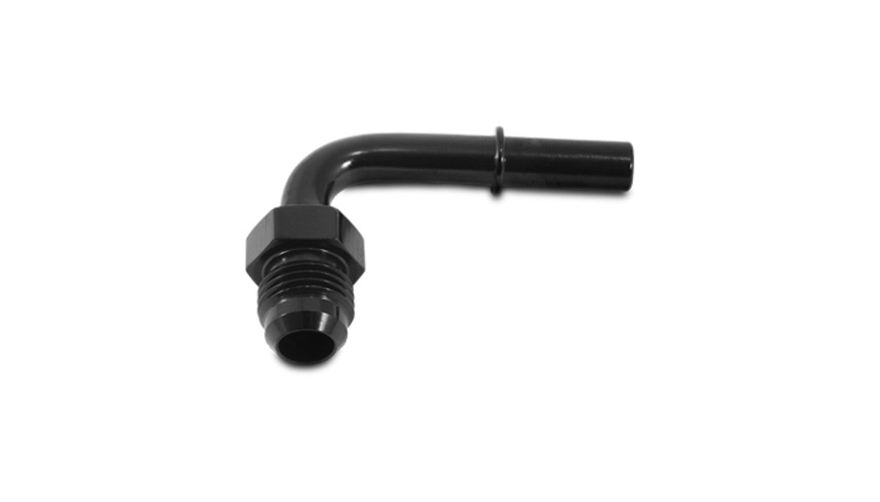 Vibrant 90° Male AN Flare to Quick Connect EFI Adapter | -6AN to 5/16in Hose (16875)